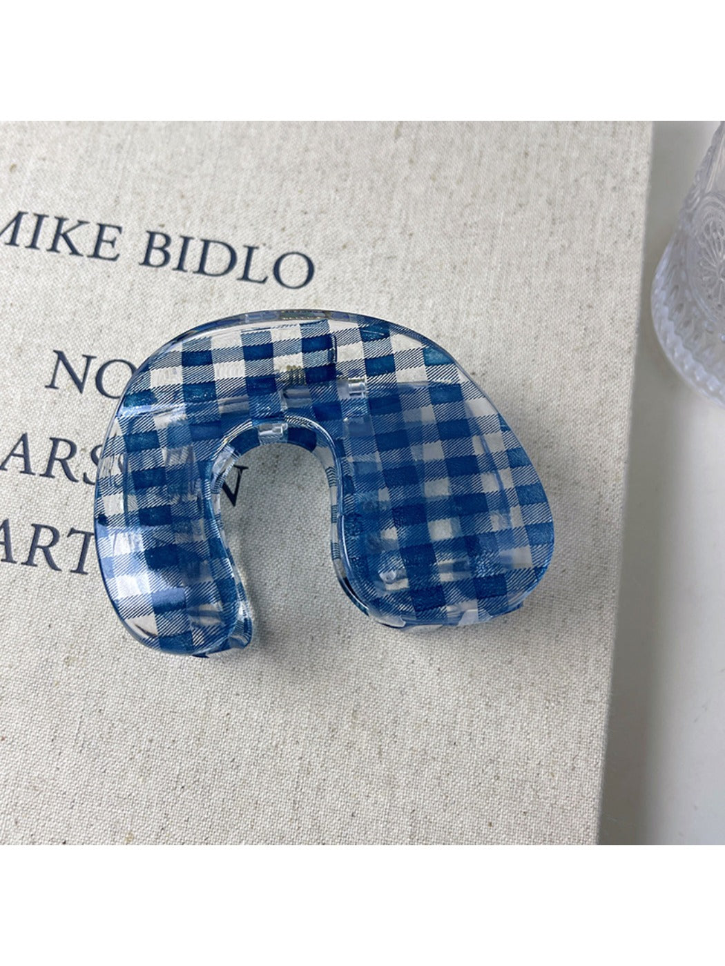 Beau - Blue Plaid Claw Clip