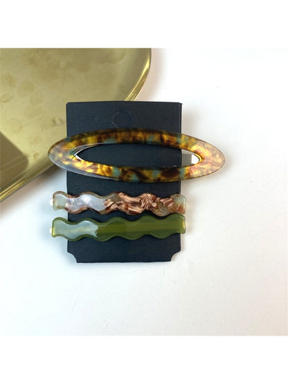 Beau - Minimalist Bangs Hair Clip Set