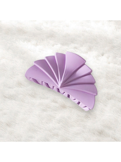 Beau - Modern Minimalist 7cm Plastic Fan Shape Claw Clip