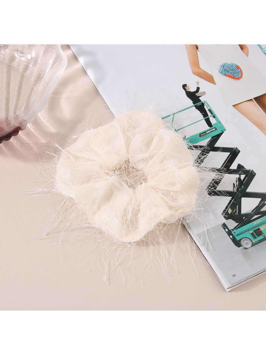 Gifty - Simple Tulle Ruffled Hair Scrunchie