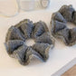 Gifty - Winter Gray Gathered Scrunchies