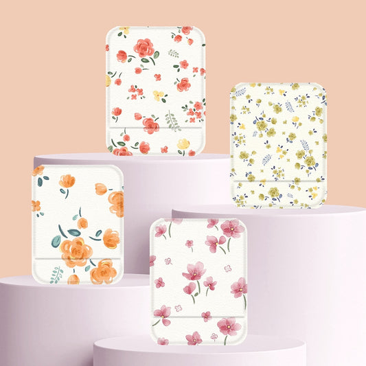 Mirroray - Floral Print Desktop Folding Vanity Mirror