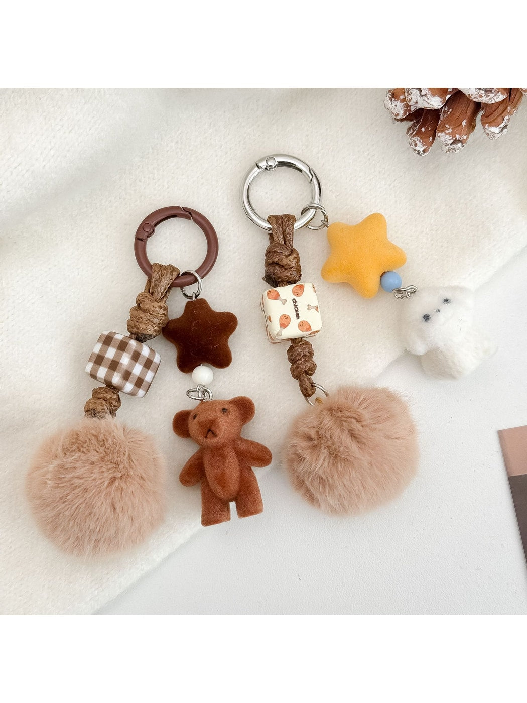 Keypus - Plush Animal Alloy Accent Keychain Bag Charm