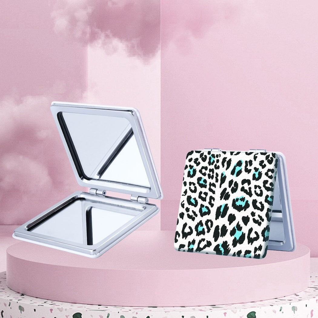 Mirroray - Y2K Leopard Print Double-Sided Pocket Mirror