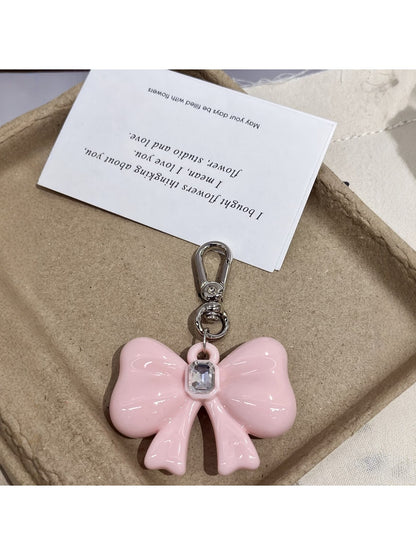 Keypus - Glossy Bow Acrylic Bag Charm Keychain