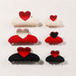 Beau - Valentine's Day Half Moon Hair Claw Clip