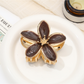 Beau - Glossy Petal Design Alloy Claw Clip