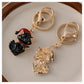 Black and clear cat keychains with lobster clasps