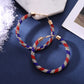 Earedge - Multicolor Rhinestone Hoop Earrings
