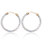 Earedge - Multicolor Rhinestone Hoop Earrings