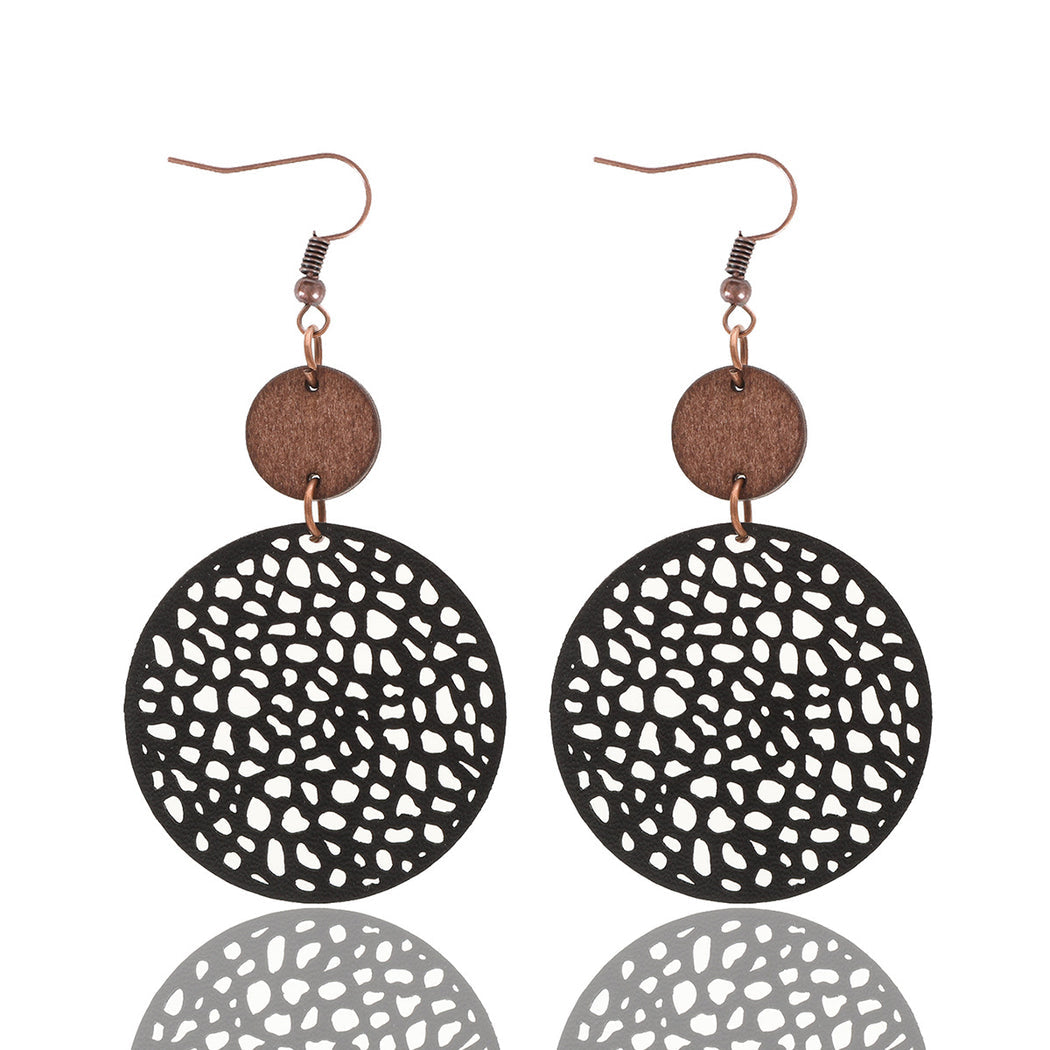 Earedge - Perforated Teardrop Drop Earrings