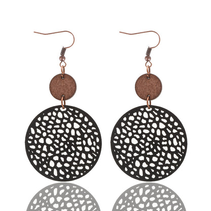 Earedge - Perforated Teardrop Drop Earrings