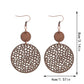 Earedge - Perforated Teardrop Drop Earrings