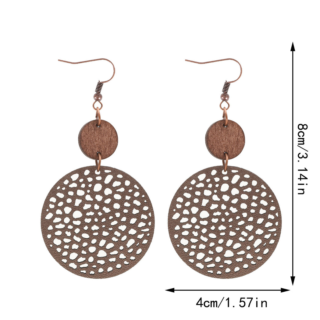 Earedge - Perforated Teardrop Drop Earrings