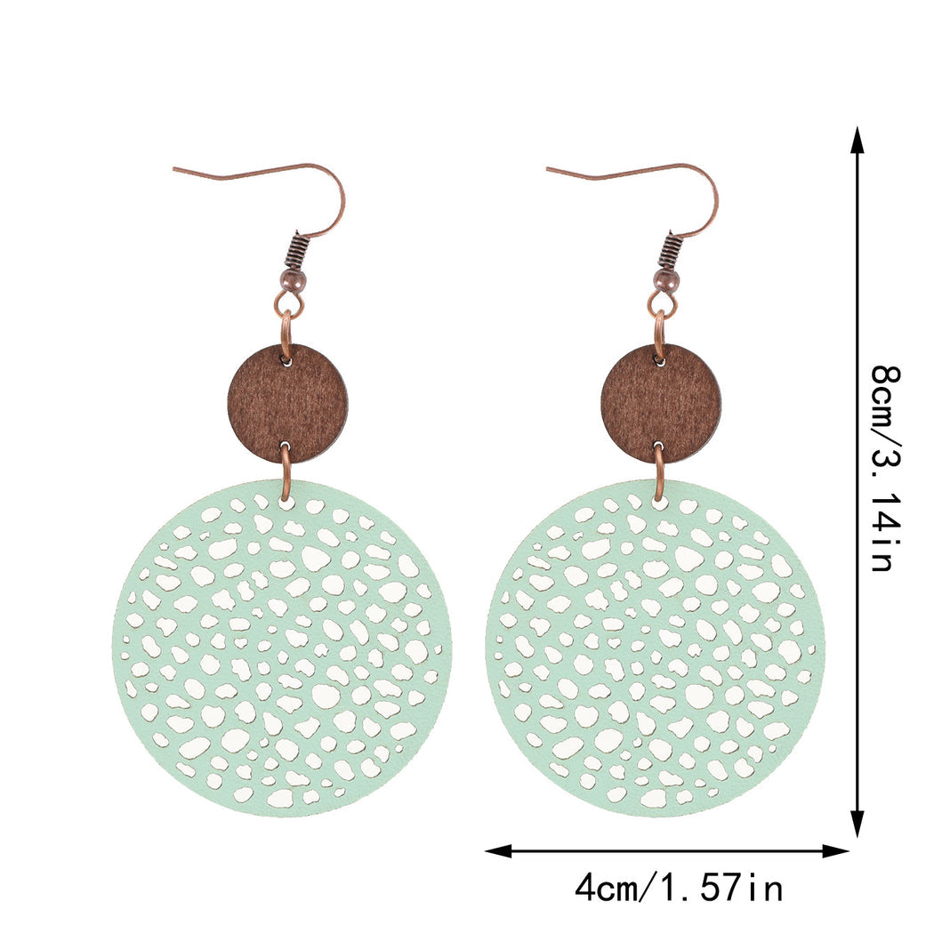 Earedge - Perforated Teardrop Drop Earrings