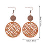 Earedge - Perforated Teardrop Drop Earrings