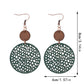 Earedge - Perforated Teardrop Drop Earrings