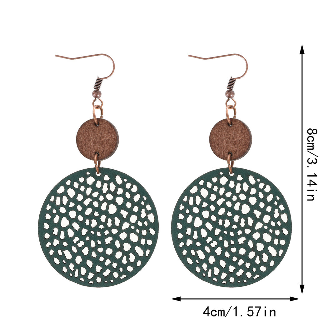 Earedge - Perforated Teardrop Drop Earrings