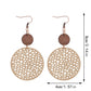 Earedge - Perforated Teardrop Drop Earrings