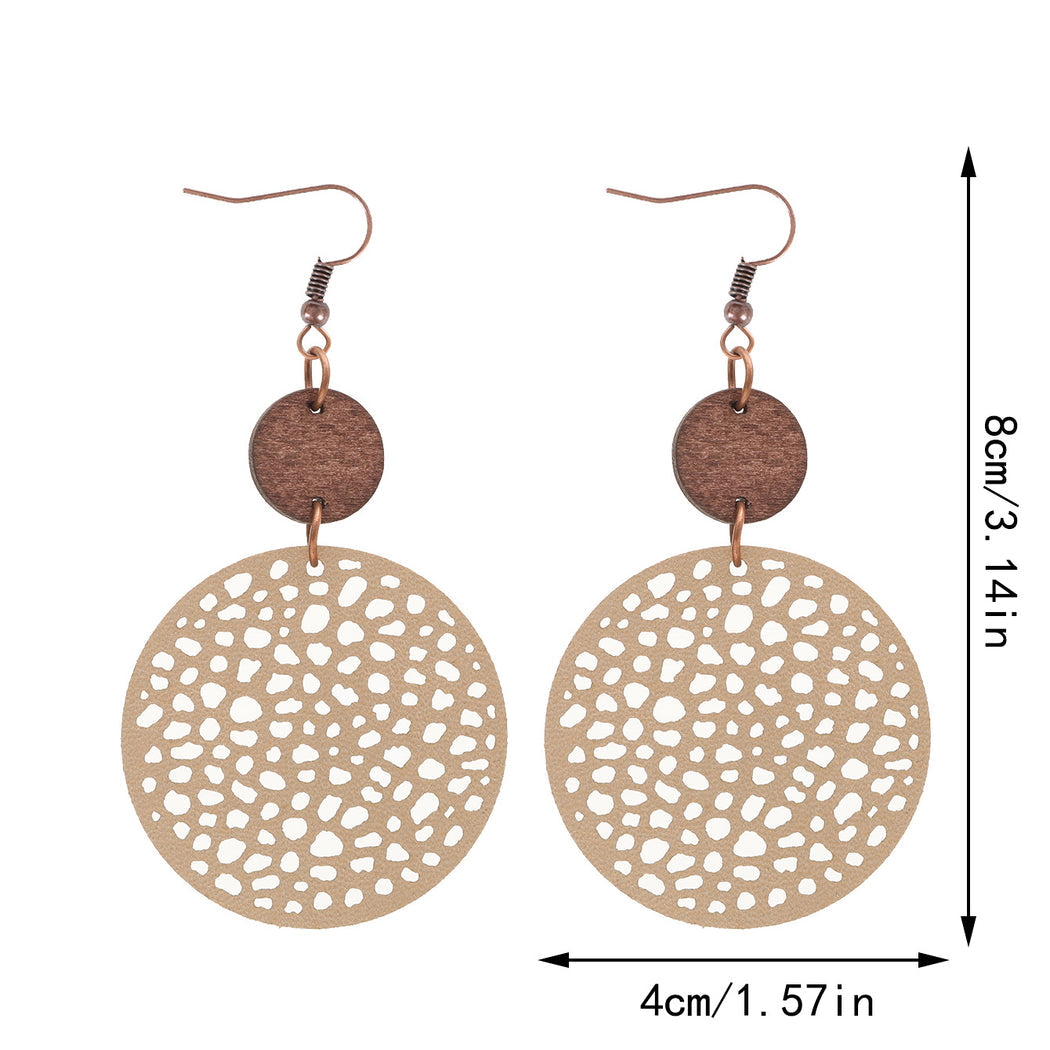 Earedge - Perforated Teardrop Drop Earrings