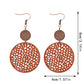 Earedge - Perforated Teardrop Drop Earrings