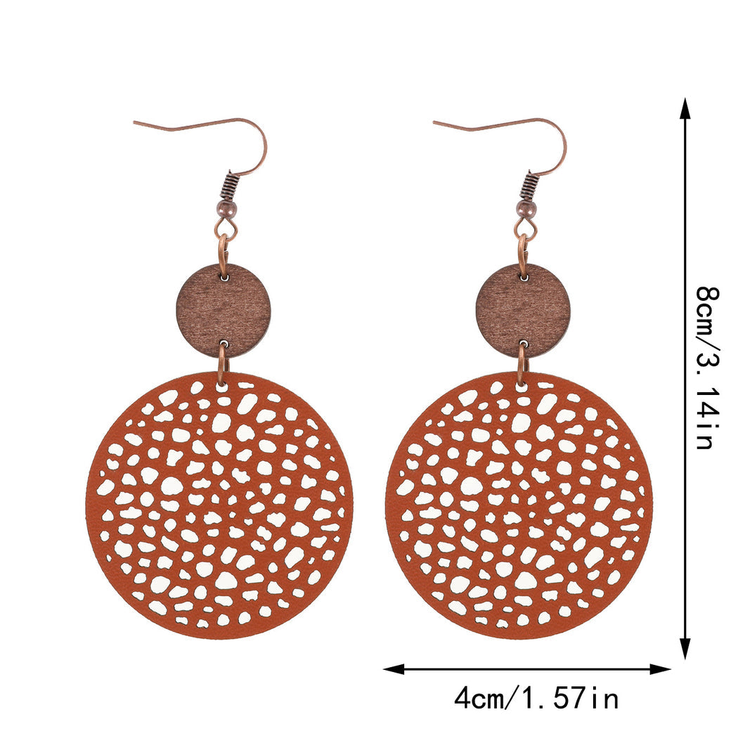 Earedge - Perforated Teardrop Drop Earrings