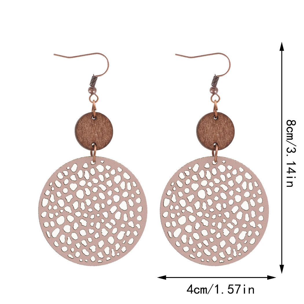 Earedge - Perforated Teardrop Drop Earrings