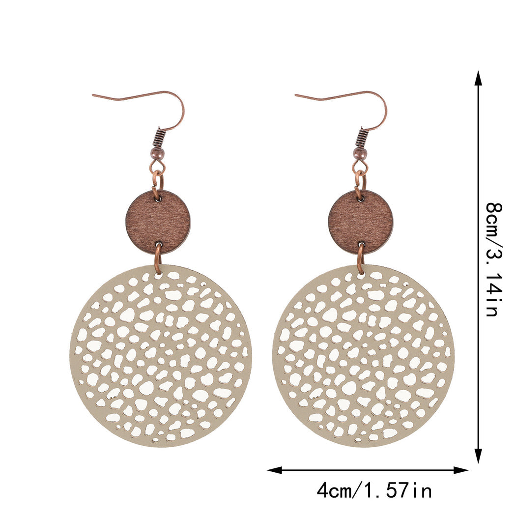Earedge - Perforated Teardrop Drop Earrings