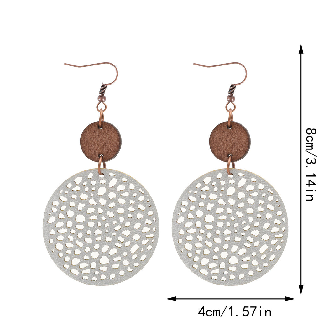 Earedge - Perforated Teardrop Drop Earrings