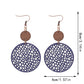 Earedge - Perforated Teardrop Drop Earrings