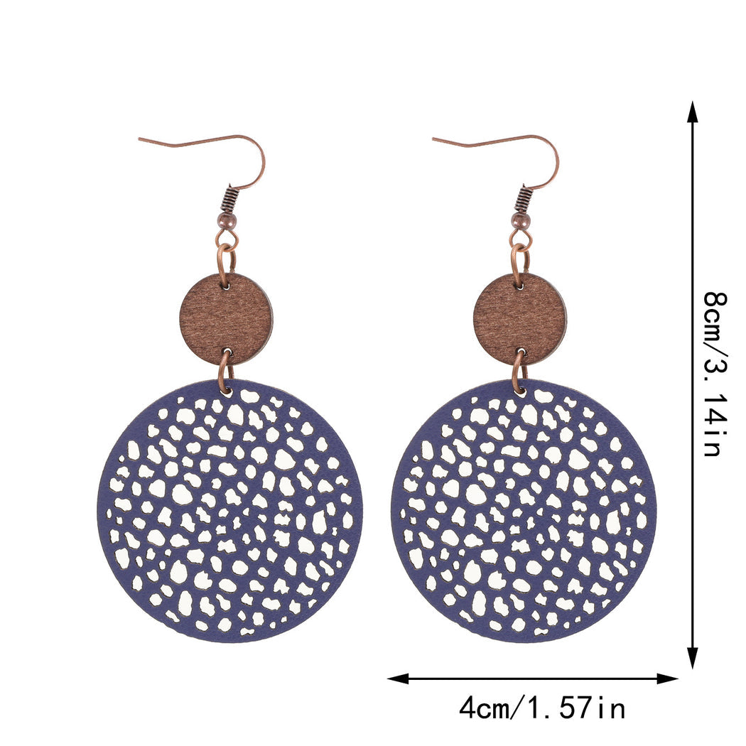 Earedge - Perforated Teardrop Drop Earrings