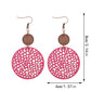 Earedge - Perforated Teardrop Drop Earrings