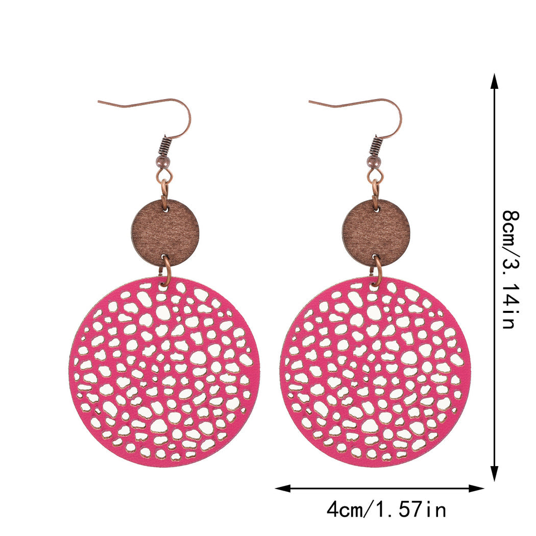 Earedge - Perforated Teardrop Drop Earrings