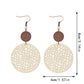 Earedge - Perforated Teardrop Drop Earrings