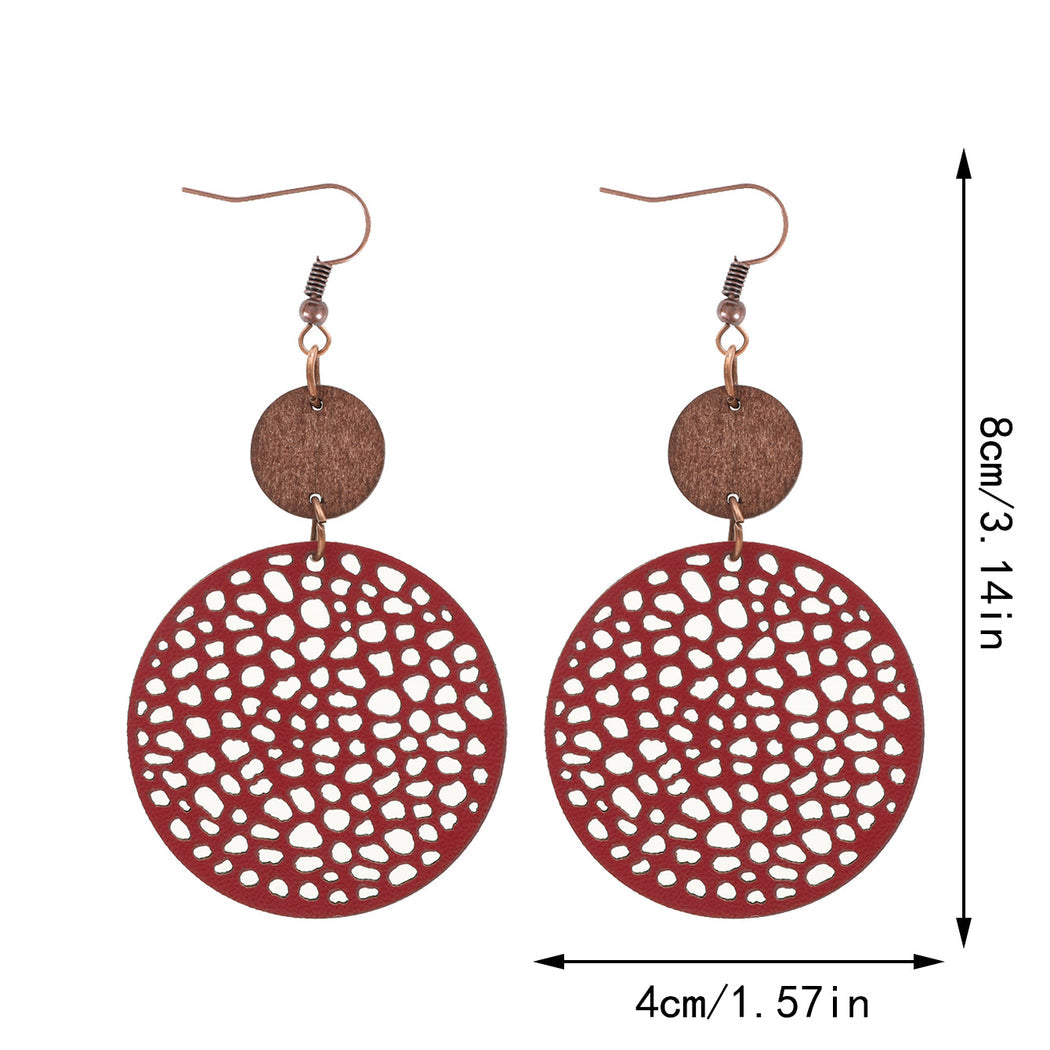 Earedge - Perforated Teardrop Drop Earrings