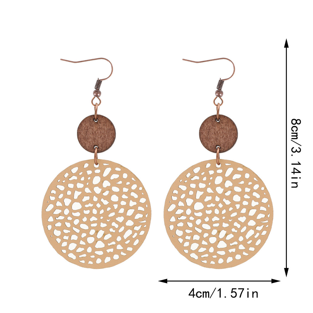 Earedge - Perforated Teardrop Drop Earrings