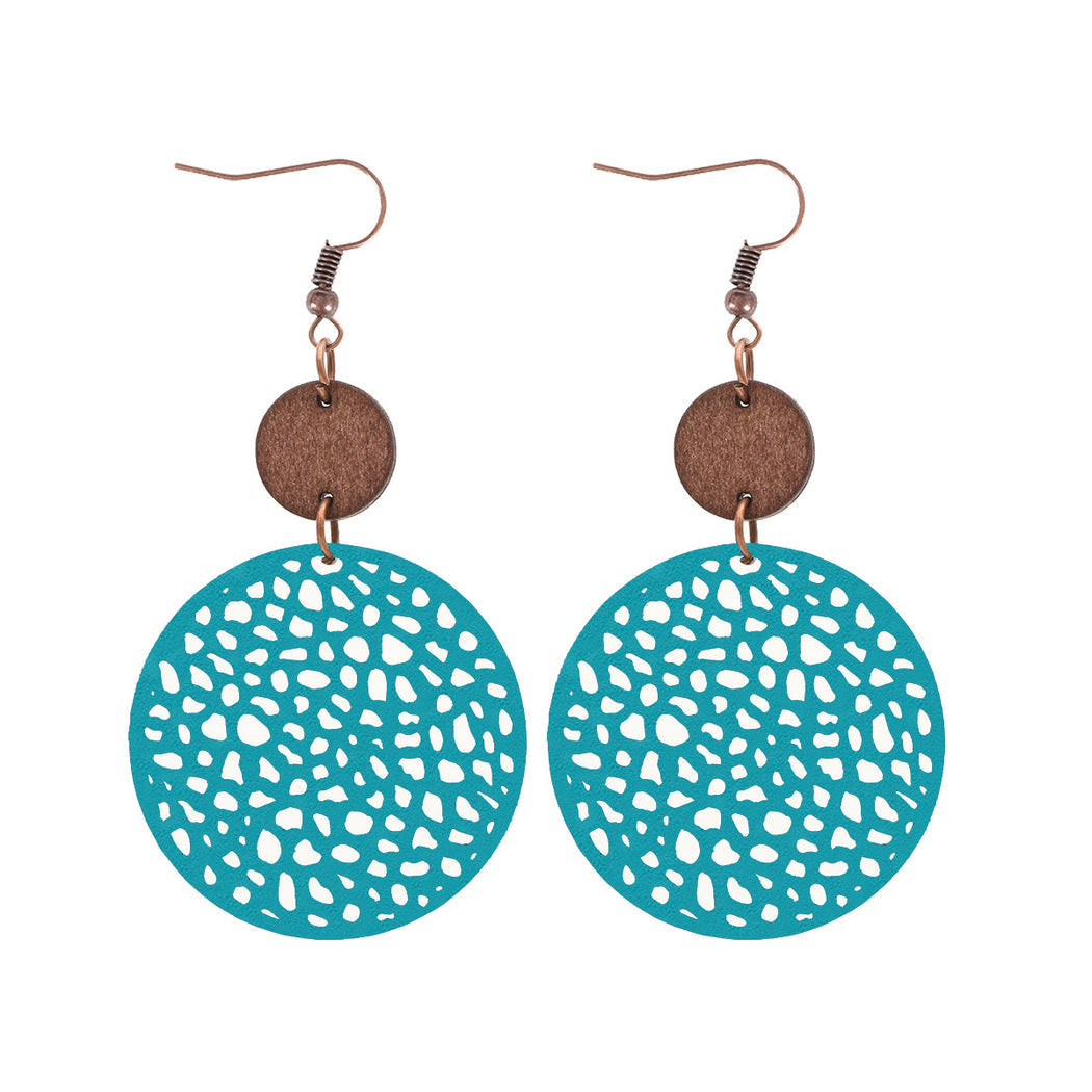 Earedge - Perforated Teardrop Drop Earrings