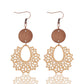 Earedge - Scalloped Filigree Drop Earrings