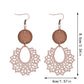 Earedge - Scalloped Filigree Drop Earrings
