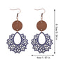 Earedge - Scalloped Filigree Drop Earrings