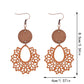 Earedge - Scalloped Filigree Drop Earrings