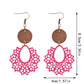 Earedge - Scalloped Filigree Drop Earrings