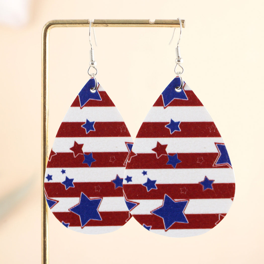 Earedge - Patriotic Star Stripe Earrings
