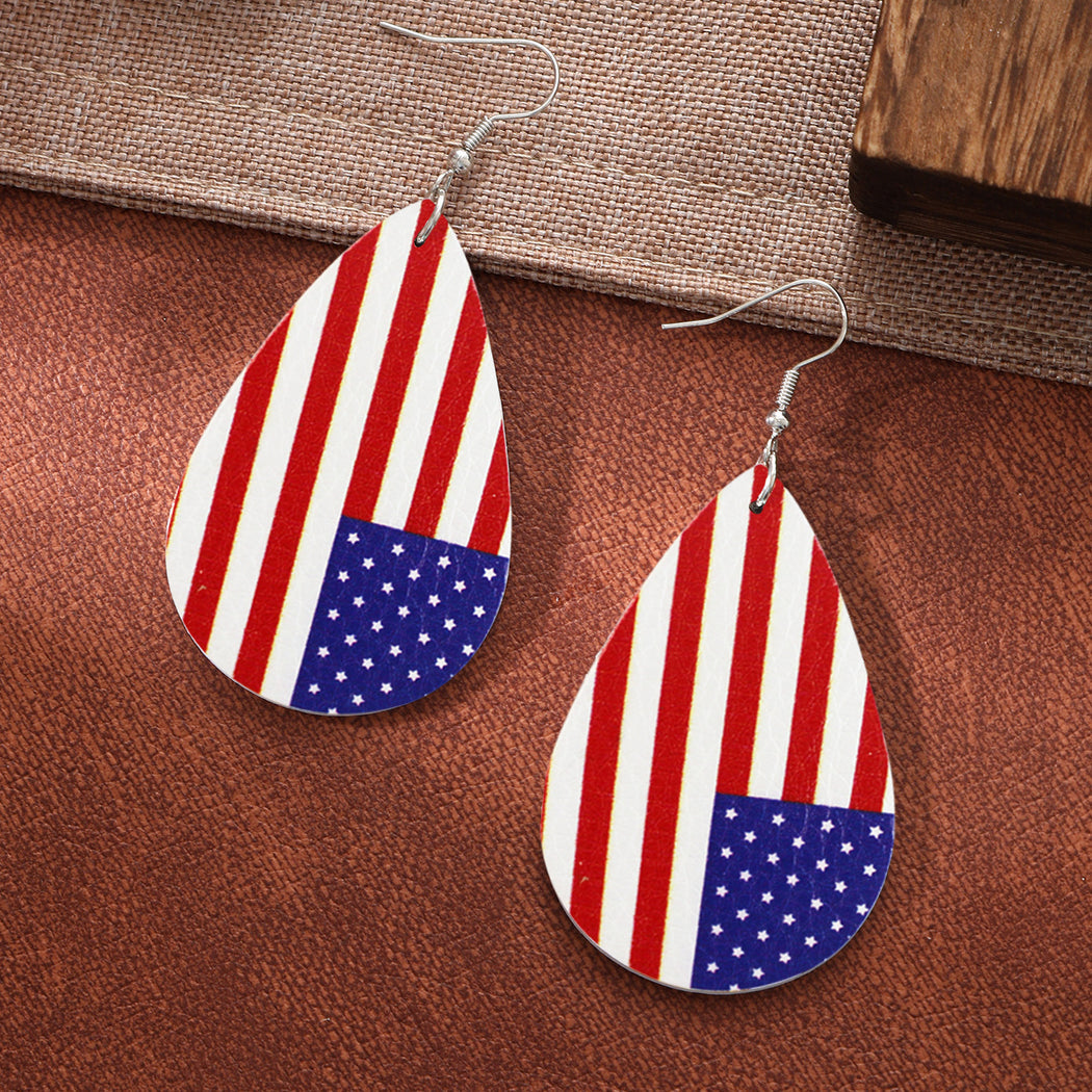 Earedge - Patriotic Star Stripe Earrings