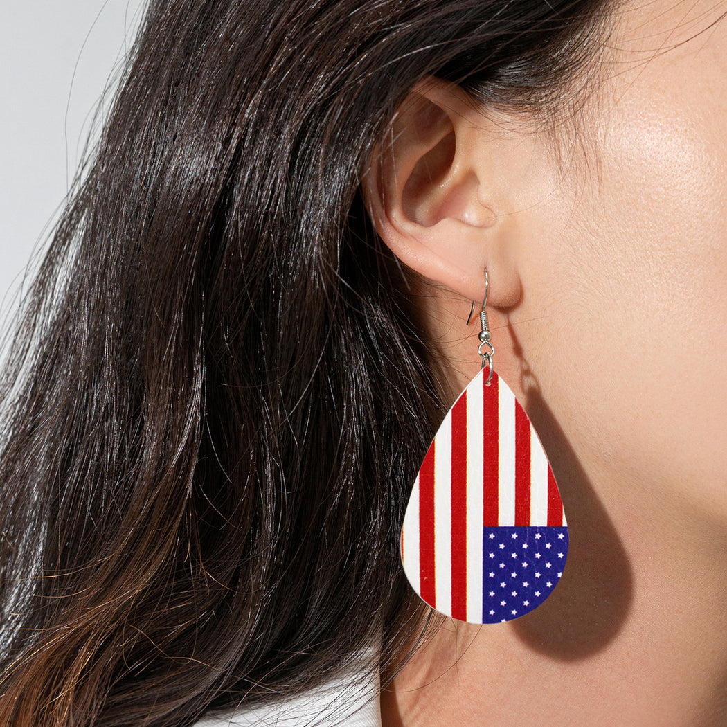 Earedge - Patriotic Star Stripe Earrings