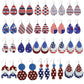Earedge - Patriotic Star Stripe Earrings