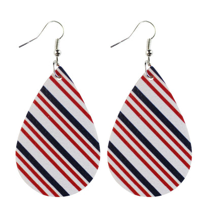 Earedge - Patriotic Star Stripe Earrings