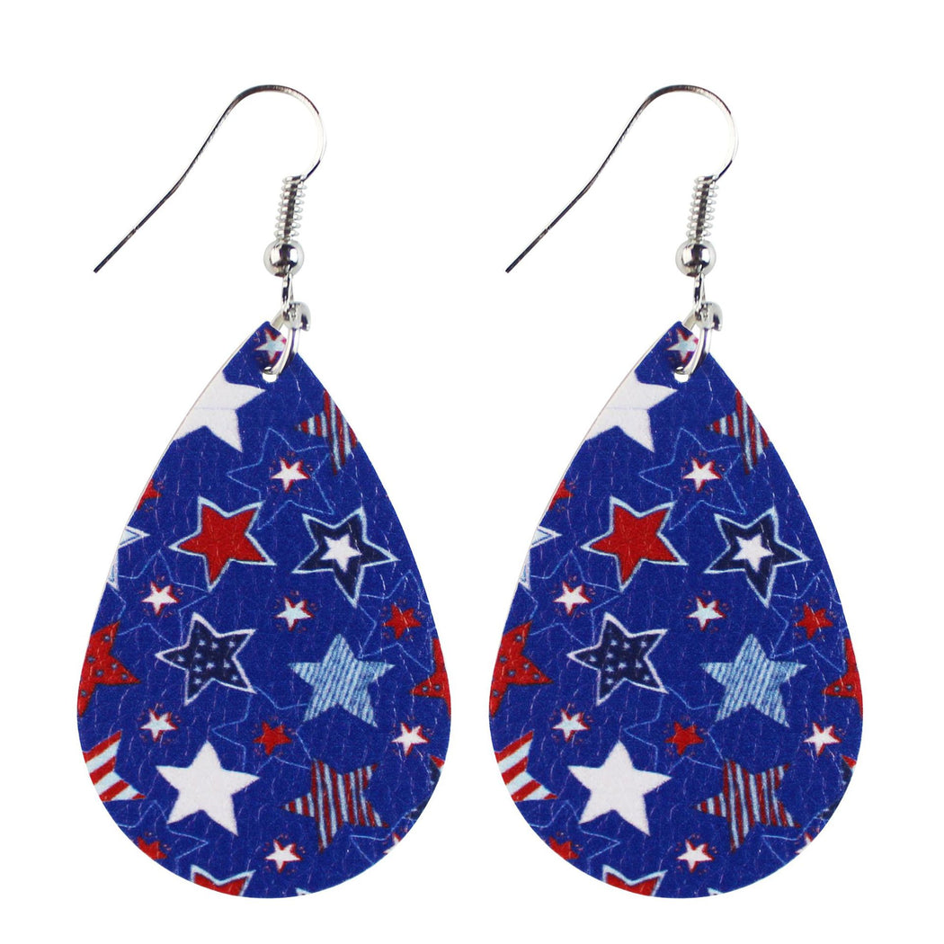 Earedge - Patriotic Star Stripe Earrings
