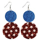 Earedge - Patriotic Star Stripe Earrings