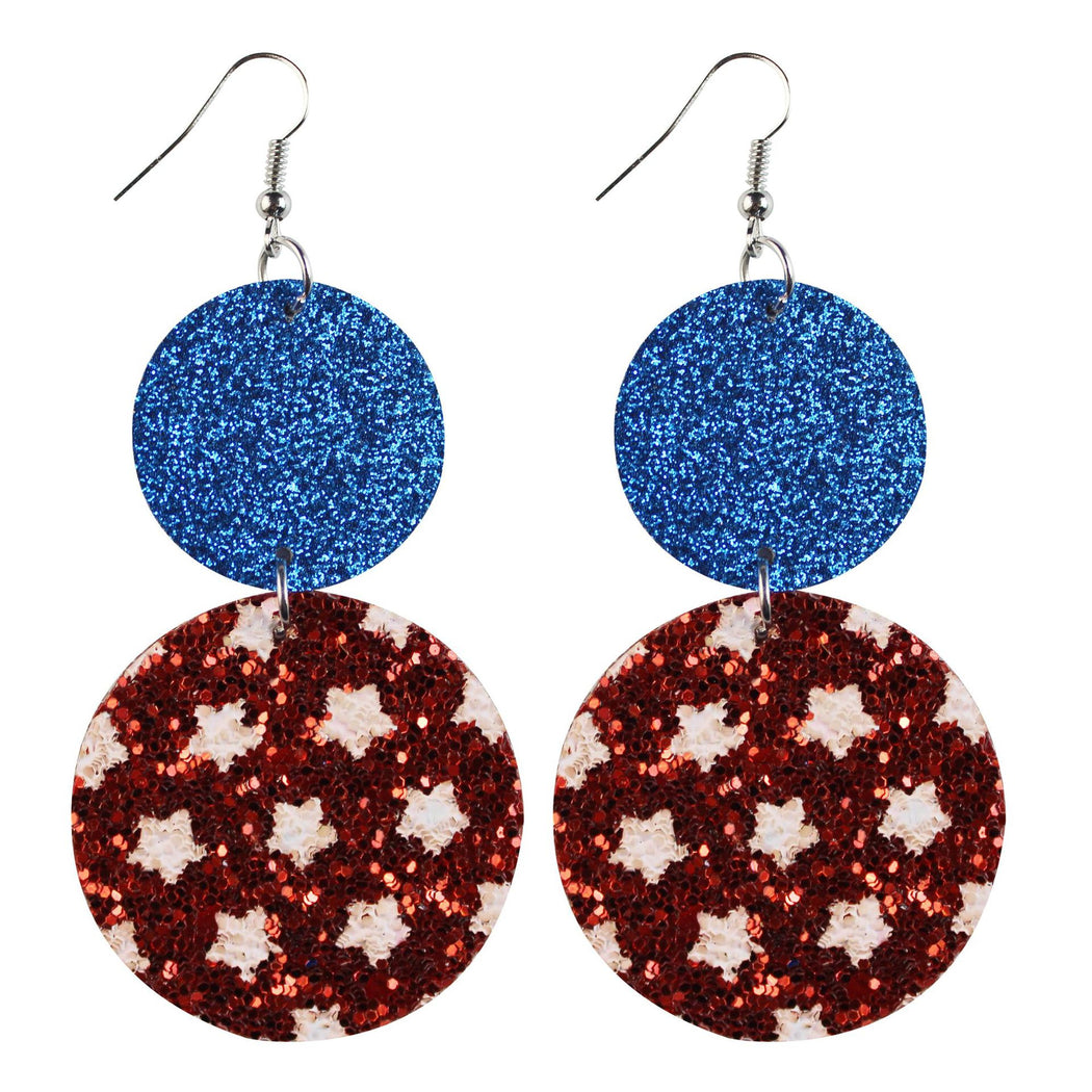 Earedge - Patriotic Star Stripe Earrings